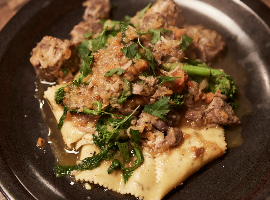 自家製のパッパルデッレ アグー豚のラグー 