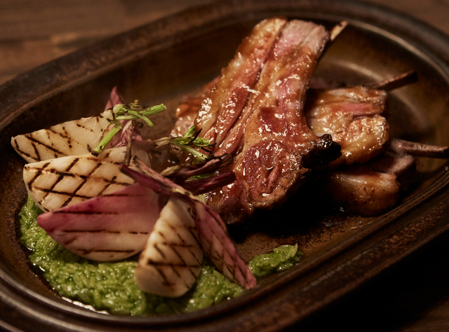 仔羊 サルサヴェルデと和えたリゾーニ